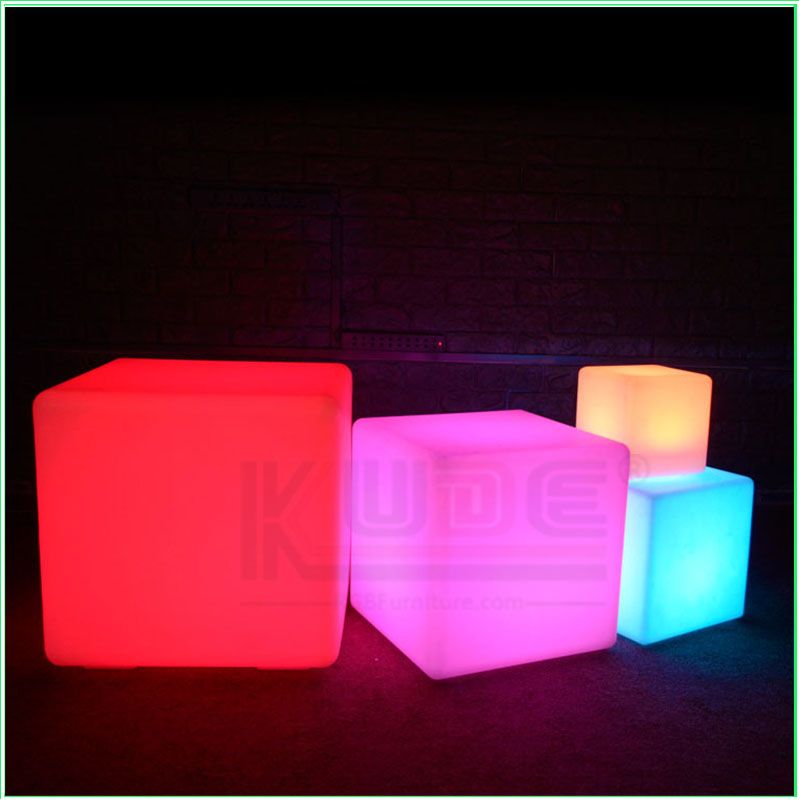 Waterproof LED Cube Furniture PE Plasti&simg; Light up LED Cube