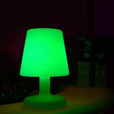 Wireless LED color changing night table lamp