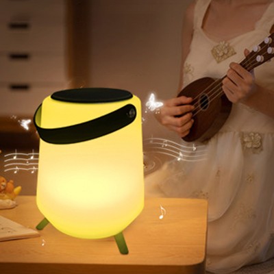 Plastic 16 Color Changing LED Light Bluetooth Speaker for Music and Decoration